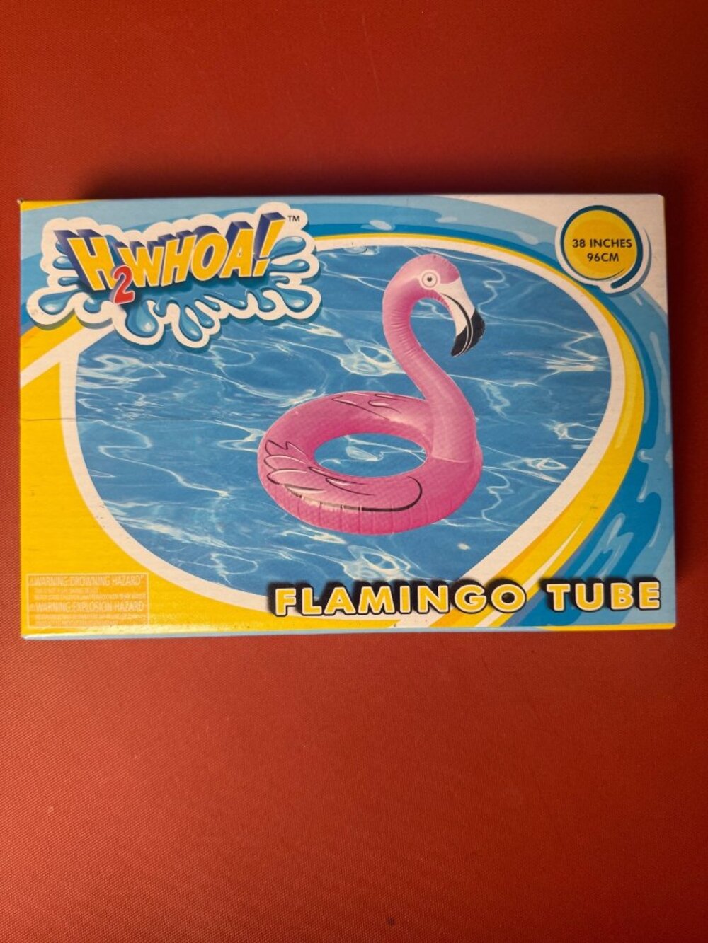 H2Whoa! Flamingo Inflatable Tube Pool Float 38 Inches Pink Summer Fun